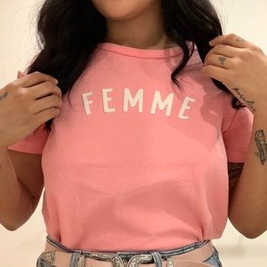 Madewell “Femme” Pink T-Shirt